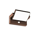 outdoor wall luminaire SWIPE AP PIR with sensor, tiltable, with diffuser IP54, coffee brown 