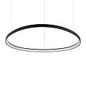 LED Pendelleuchte GEMINI D105 ON-OFF, 78W, 3000K, 8700lm, IP20, schwarz