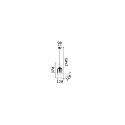 Ideal Lux Pendelleuchte EMPIRE, zylindrisch, G9, 1x 28W (inkl.), IP20, chrom