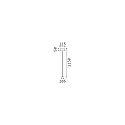 LED Outdoor Akku-Stehleuchte PURE, 115cm, 3,7V, 1,5W, 3000K, 230lm, IP54, integr. Touch-Dimmer, weiß