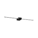 LED Wand-/Spiegelleuchte THEO, 75cm, 13,5W, 3000K, 870lm, CRI>90, IP20, schwarz