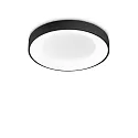 LED Deckenleuchte PLANET, Ø 40cm, 23W, 3000K, 2100lm, CRI>80, IP20, schwarz