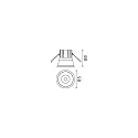 Ideal Lux Outdoor LED Einbauleuchte GAME TRIM ROUND, IP65 IK06, Ø 8.5cm, 11W 3000K 640lm 36°, CRi>90, UGR <19, on-off, weiß