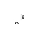 Ideal Lux outdoor wall luminaire ATOM UP/DOWN 10CM up / down, cube shape, adjustable IP54, anthracite 