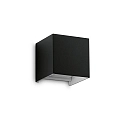 outdoor wall luminaire ATOM UP/DOWN 10CM up / down, cube shape, adjustable IP54, black 