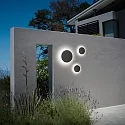 Ideal Lux outdoor wall luminaire PUNTO AP D18 round, indirect, switchable IP54, anthracite, mat 