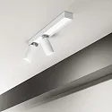 Ideal Lux ceiling luminaire PROFILO 2 flames GU10 IP20, white dimmable
