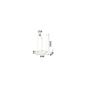 Ideal Lux pendant luminaire CROWN 60 IP20, brass 