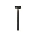 Outdoor Pollerleuchte TESLA, 80cm, 4x G9, IP44, schwarz