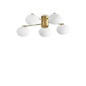 Deckenleuchte HERMES, 3-flammig, Ø 60cm, G9, 3x 28W (inkl.), IP20, messing