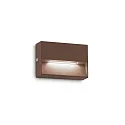 outdoor wall luminaire DEDRA IP65, coffee brown 