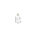 pendant luminaire EQUINOXE G4 IP20, chrome 