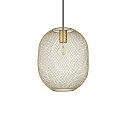 Pendelleuchte NET 1, E27, IP20, goldfarben