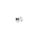 Ideal Lux wall luminaire PERLAGE G9 IP20, amber dimmable