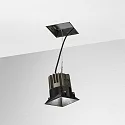 ceiling recessed luminaire GAME TRIMLESS SQUARE square, rigid, flush, UGR < 19, switchable IP40/IP20, black 