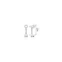 Ideal Lux gorund spike luminaire TERRA E27 IP65, coffee brown dimmable