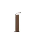 LED Outdoor Pollerleuchte STYLE, 50cm, 120°, 9W, 4000K, 1100lm, CRI>80, IP54, kaffee