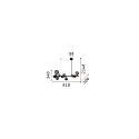Ideal Lux pendant luminaire PERLAGE 10 flames G9 IP20, amber, satined brass dimmable