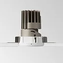Ideal Lux recessed housing ZEUS round, white