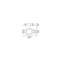 Ideal Lux recessed housing ZEUS round, white