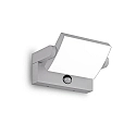 Outdoor LED Wandleuchte SWIPE AP, IP54, mit PIR-Sensor, 21W 3000K 1390lm 105°, neigbar, CRi>90, on-off, grau