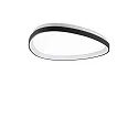LED Deckenleuchte GEMINI, 61cm, 27W, 3000K, 3650lm, IP20, On/Off, schwarz