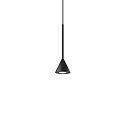 LED Pendelleuchte ARCHIMEDE, kegelförmig, 4W, 3000K, 230lm, CRI>90, IP20, schwarz
