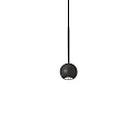 LED Pendelleuchte ARCHIMEDE, ballförmig, 4W, 3000K, 230lm, CRI>90, IP20, schwarz