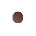 outdoor wall luminaire PUNTO AP D24 round, indirect, switchable IP54, mat, coffee brown 