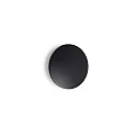 outdoor wall luminaire PUNTO AP D24 round, indirect, switchable IP54, black matt 