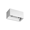 LED Outdoor Wandleuchte ATOM UP/DOWN, IP54, 20 x 10cm, CRI>90, verstellbar, on-off, 25W 3000K 1340lm, weiß