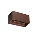 outdoor wall luminaire ATOM UP/DOWN 20CM up / down, square, adjustable IP54, coffee brown 