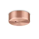 Baldachin MAGNETICO, rund, Ø 9cm, 1-fach, dezentraler Auslass, magnetische Blende, kupfer