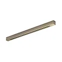 Baldachin LINEAR ALL IN, eckig, 4-fach, 73cm, verdeckte Kabel-Auslässe (fix), mit Zugentlastung, messing