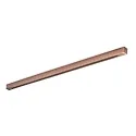 Baldachin LINEAR ALL IN, eckig, 6-fach, 120cm, verdeckte Kabel-Auslässe (fix), mit Zugentlastung, kupfer