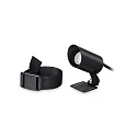 LED Outdoor-Strahler KOALA, mit Band, 35°, 3W, 3000K, 300lm, IP65, schwarz