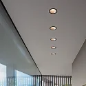 Ideal Lux LED Decken-Einbauleuchte GAME TRIM ROUND, IP40 IK06, Ø 12cm, 20W 3000K 1590lm 27°, CRi >90, UGR <19, on-off, weiß-gold