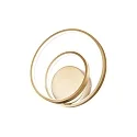 LED Wandleuchte OZ ON-OFF, IP20, Ø 29cm, CRi >90, schaltbar, 28W 2700K, messing