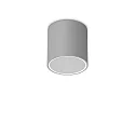 Outdoor-Deckenleuchte TECHO D15 ROUND, IP54, Ø 15cm, 230V AC, 1x GU10, Aluminium / gehärtetes Mattglas, starr, grau