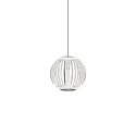 LED Pendelleuchte DIAMOND, 1-flammig, 5,5W, 3000K, 500lm, IP20, chrom/transparent