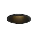 LED Deckeneinbauleuchte TAG, Ø 8,5cm, 50°, 7W, 2700K, 810lm, IP20, schwarz