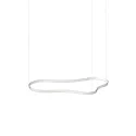 LED Design-Pendelleuchte WAVES-3 SP, IP20, 155.6 x 87cm, 64W 3000K 2290lm, CRi >90, schaltbar, weiß / opal
