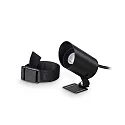 Outdoor LED Aufbau-Bodenstrahler KOALA, IP65, 7W 3000K 340lm 35°, CRi>90, schaltbar, schwarz, mit Befestigungsgurt