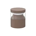 LED Sockelleuchte BOEING H015, IP65, 15cm / Ø 13cm, 14W 3000K 320lm, CRi >90, kaffee