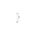 Ideal Lux bollard light BOEING H100 cylindrical, switchable, with diffuser IP65, mat, coffee brown 