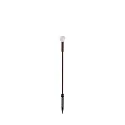LED Erdspießleuchte TWIGGY SPHERE H65, 1,5W, 3000K, 130lm, IP65, kaffee
