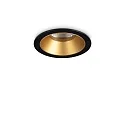 LED Decken-Einbauleuchte GAME TRIM ROUND, IP40 IK06, Ø 5.8cm, 5.5W 3000K 36°, CRi >90, UGR <19, on-off, schwarz-gold