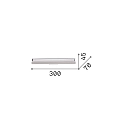 Ideal Lux wall luminaire DORICA AP1 on/off, fluted IP20, orange 