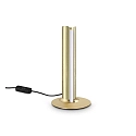 table lamp DORICA TL1 smooth, with switch, with touch dimmer IP20, brushed brass dimmable