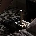Ideal Lux table lamp DORICA TL1 smooth, with switch, with touch dimmer IP20, brushed copper dimmable